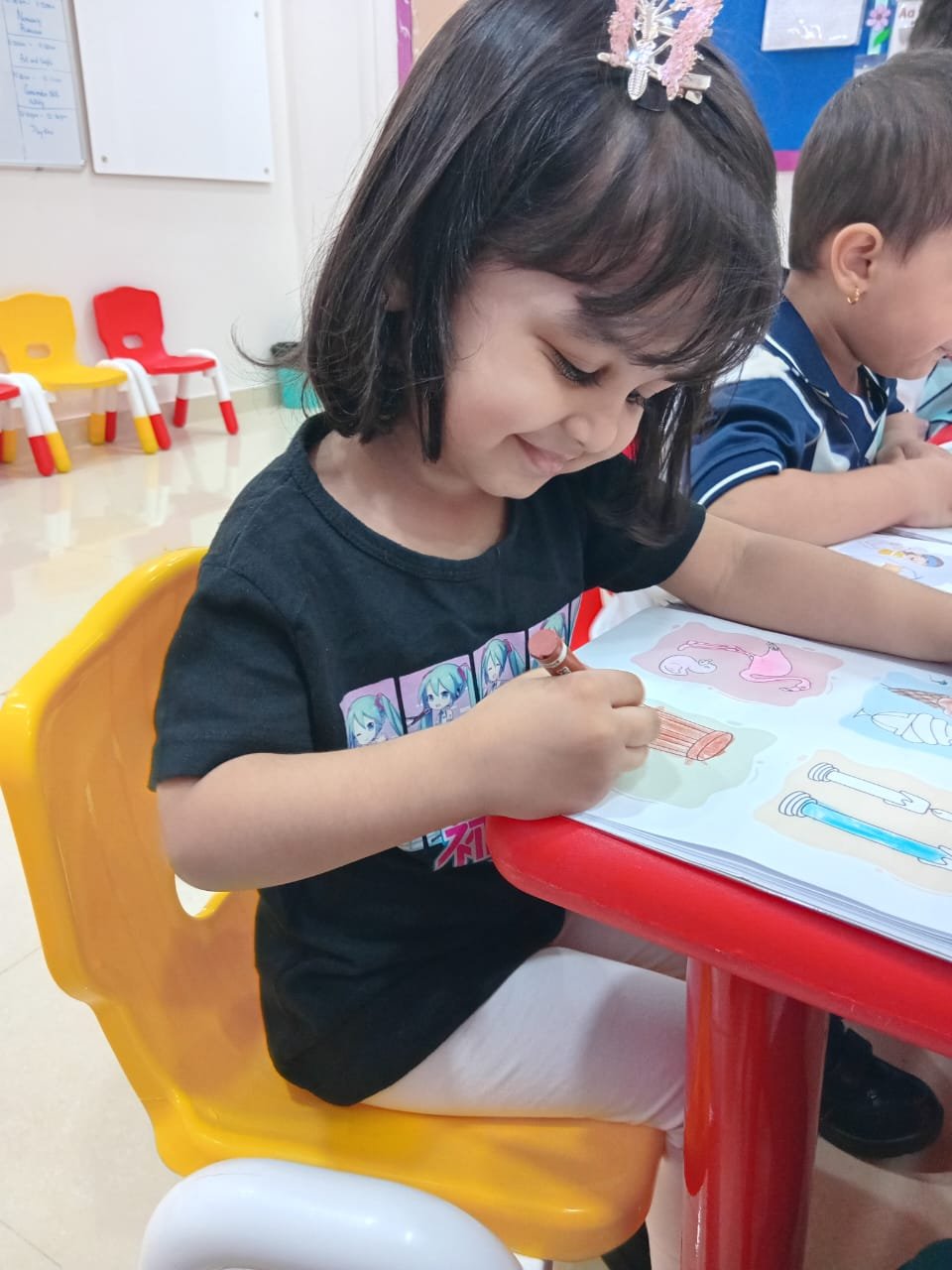 Students with teacher